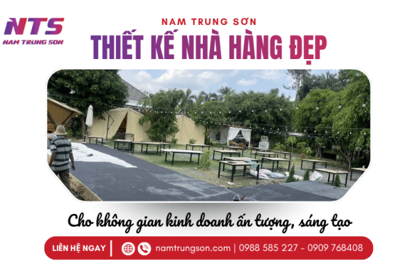Đơn vị thiết kế nhà hàng đẹp cho không gian kinh doanh ấn tượng, sáng tạo